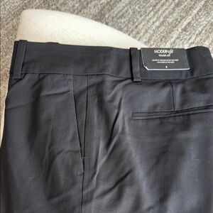 Ann Taylor Black Modern Fit Pants; Trouser Leg with Cuffs
